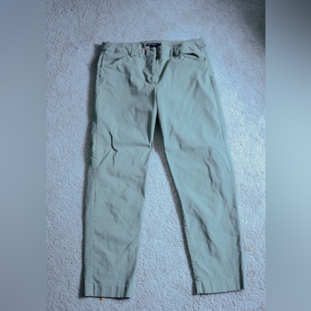 Olive green chino pants